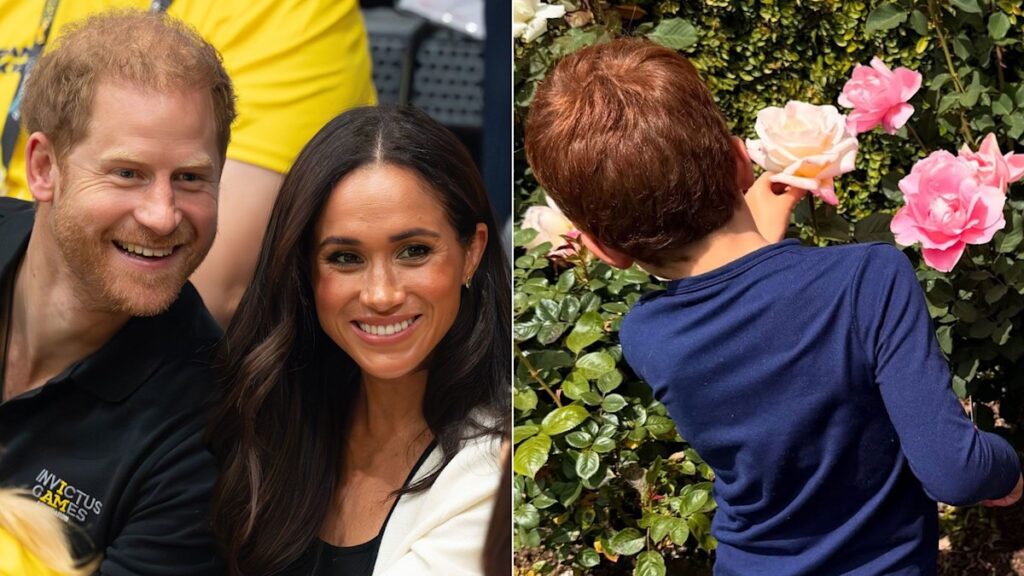 Prince Archie and Princess Lilibet show off auburn locks during Halloween outing