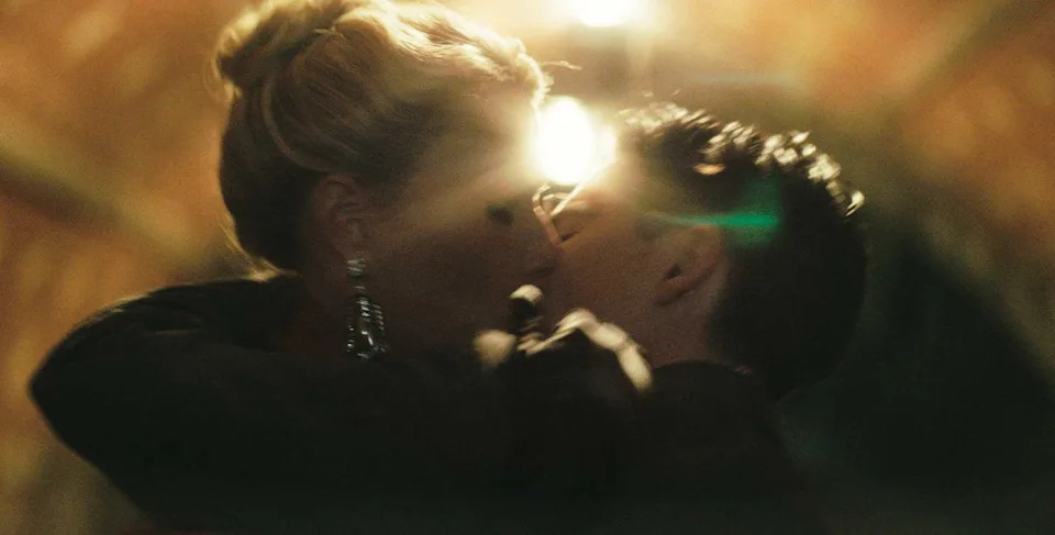 Courtesy of A24 Gwyneth Paltrow and Timothée Chalamet in 'Marty Supreme'