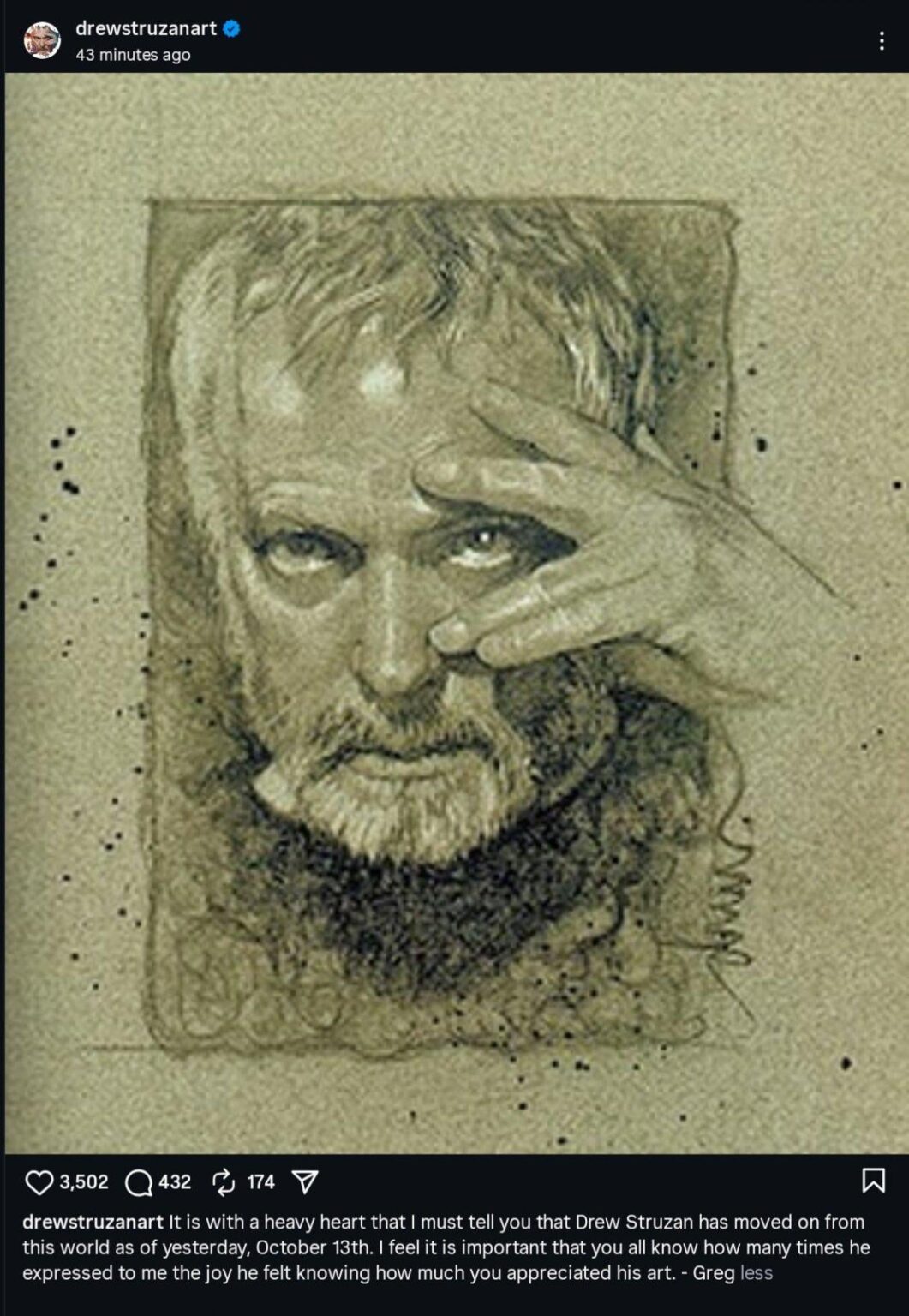 Legendary movie poster artist Drew Struzan has passed away at age 78