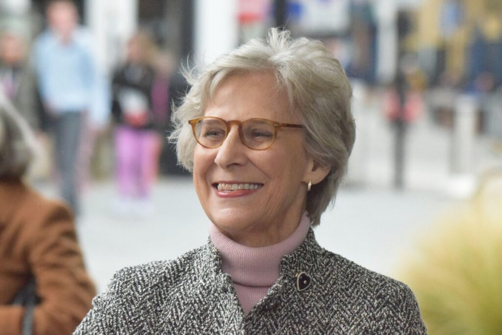 Antique Royal Jewels (and a New Brooch!) for the Duchess of Gloucester The Duchess of Gloucester attends a performance at the Crucible Theatre in Sheffield on October 2, 2025 (James Taylor/Alamy)