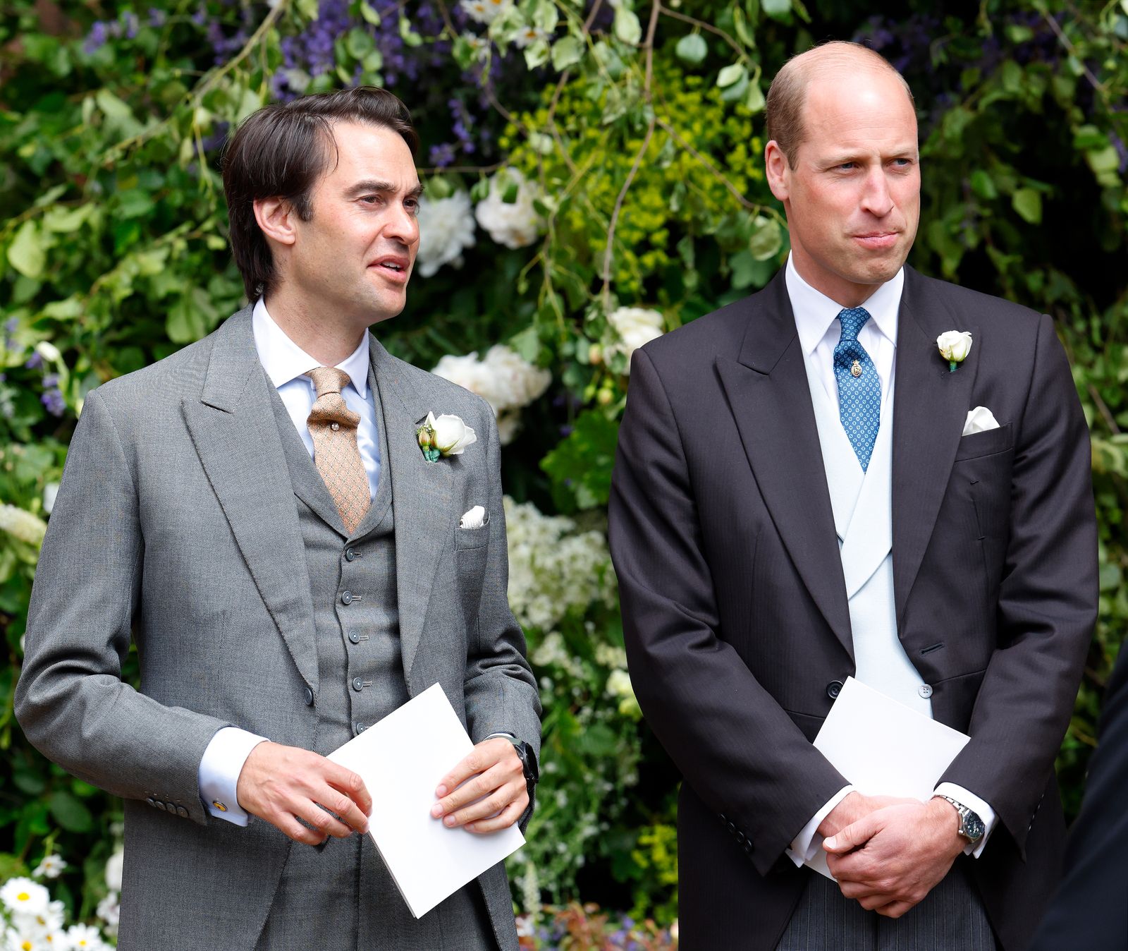William van Cutsem and Prince William at the wedding of Hugh Grosvenor the Duke of Westminster and Olivia Henson at...