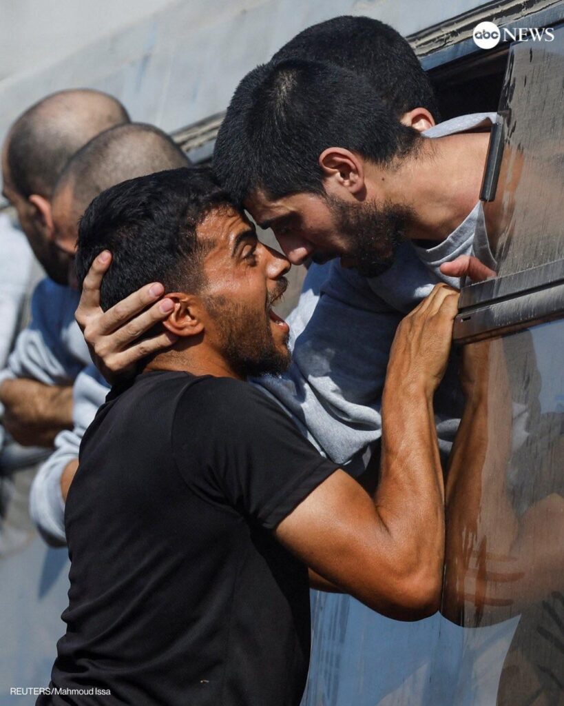 The first batch of Palestinian hostages have been returned to Gaza & reunited with their families following the ceasefire deal. Many that were held in military camps were deprived of medical care & food and endured severe torture & neglect that led to permanent injuries, including amputations.