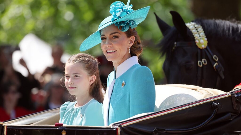 Kate Middleton And Princess Charlotte Opt For Aquamarine For Trooping The Colour 2025