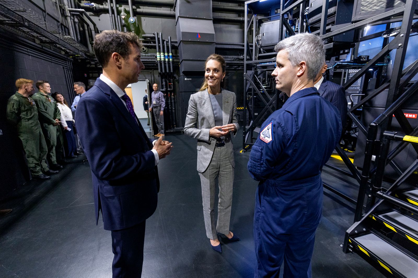 Much of the visit was spent speakign to military personnel from across the station