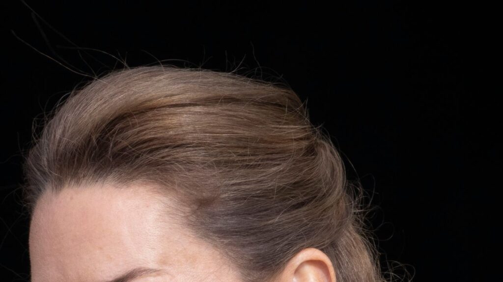 Kate Middleton wears a pair of sapphire earrings gifted to her by the Prince of Wales during her RAF visit