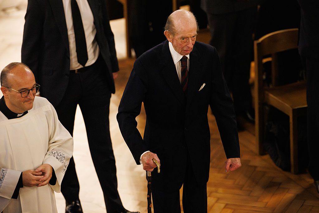 The Duke of Kent sat front row at Westminster Cathedral alongside the likes of Andrew Parker Bowles