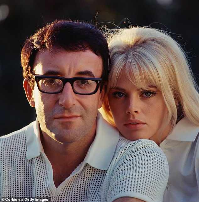 Ekland with then husband Peter Sellers in 1964. They divorced in 1968 on the grounds of cruelty