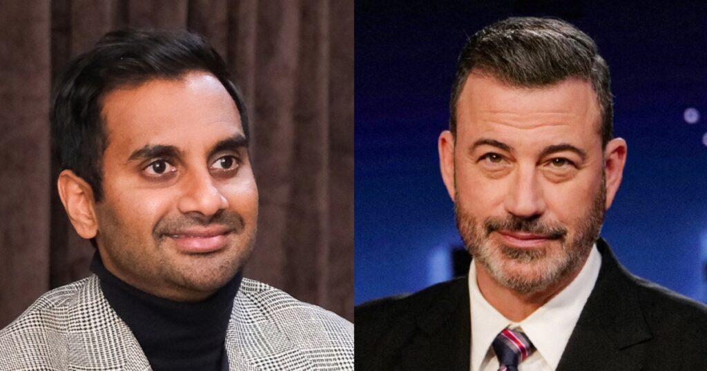 Jimmy Kimmel grills Aziz Ansari about appearing at Saudi Arabian comedy fest