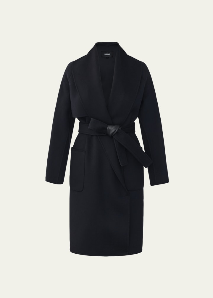 Thalia Belted Wool Coat