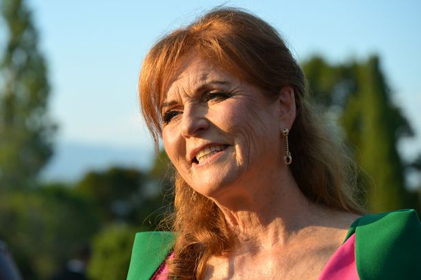 CANNES, FRANCE - JULY 17: Sarah Ferguson, Duchess of York  attends the 3rd "Knights Of Charity" Gala at Chateau de la Croix des Gardes on July 17, 2025 in Cannes, France. (Photo by Stephane Cardinale - Corbis/Corbis via Getty Images)