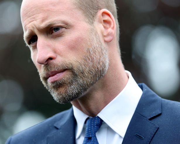  Prince William, Prince of Wales as he attends the launch of the Global Humanitarian Memorial on October 01, 2025 in London, England. 