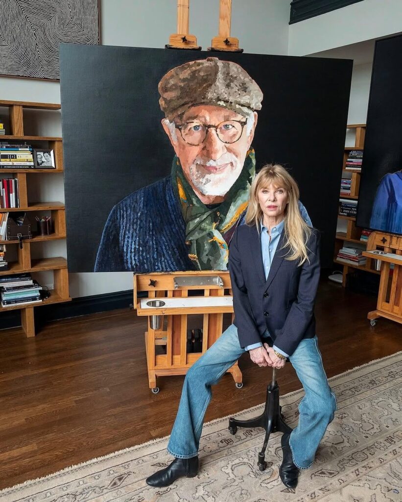 The Smithsonian National Portrait Gallery commissioned Kate Capshaw to paint a portrait of her husband, Steven Spielberg for display in the museum