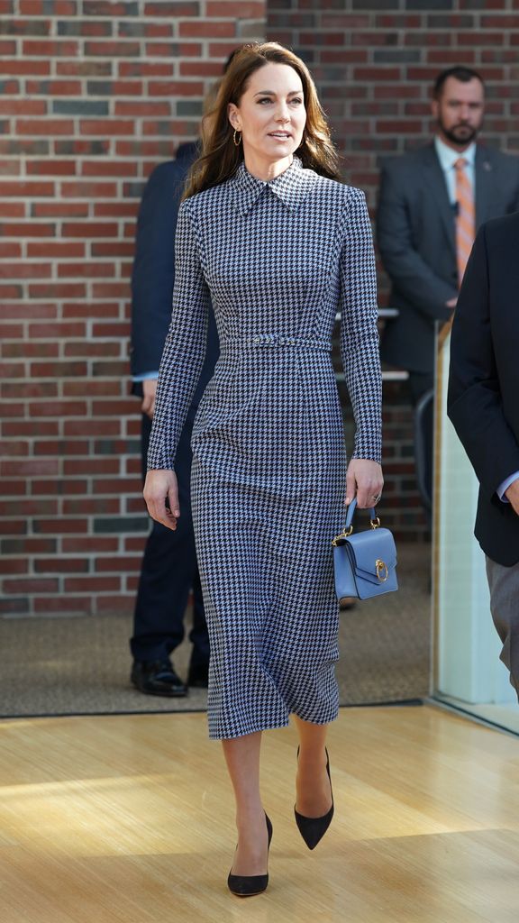 The Princess of Wales visits Harvard University in 2022 wearing Emilia Wickstead