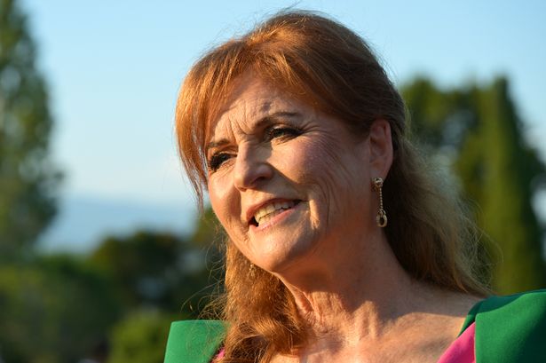 CANNES, FRANCE - JULY 17: Sarah Ferguson, Duchess of York  attends the 3rd "Knights Of Charity" Gala at Chateau de la Croix des Gardes on July 17, 2025 in Cannes, France. (Photo by Stephane Cardinale - Corbis/Corbis via Getty Images)