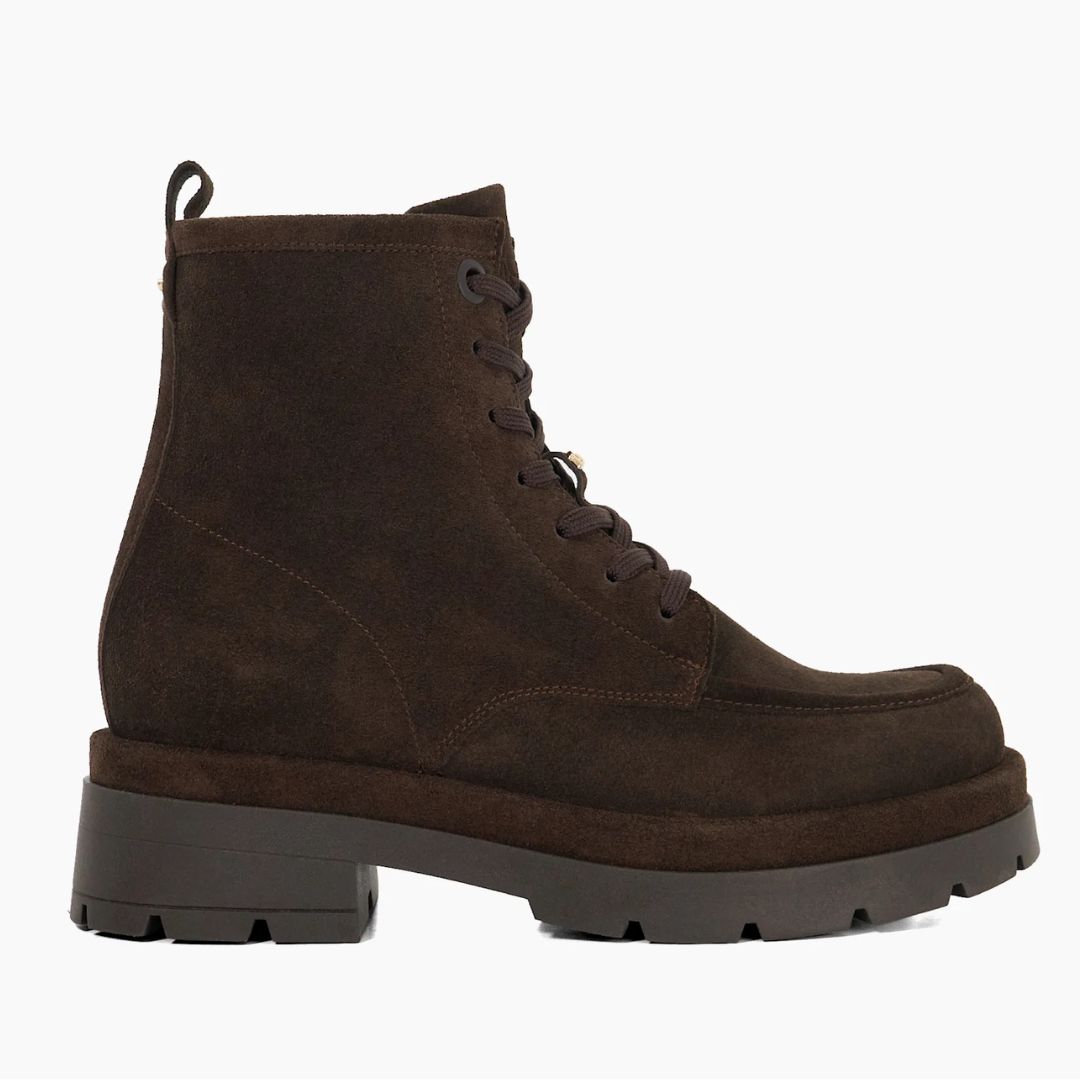 Dune Pennington Boots in Brown Suede