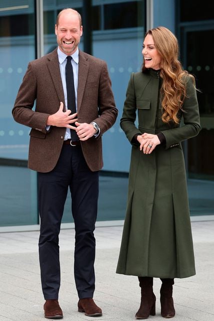 The Prince and Princess of Wales during a visit to the Northern Ireland Fire and Rescue Service Learning and Development College near Cookstown. Chris Jackson/PA Wire