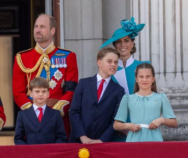 Prince Louis, Prince William, Kate Middleton, Princess Charlotte, Prince George 