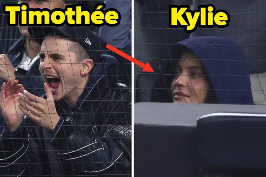 Kylie Jenner Looked Super Bored During A Baseball Game With Timothée Chalamet, And Now People Are Making Jokes About It