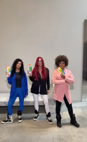 TikTok/KimandNorth Kim Kardashian dressing up with Kris Jenner and North West for Halloween 2025