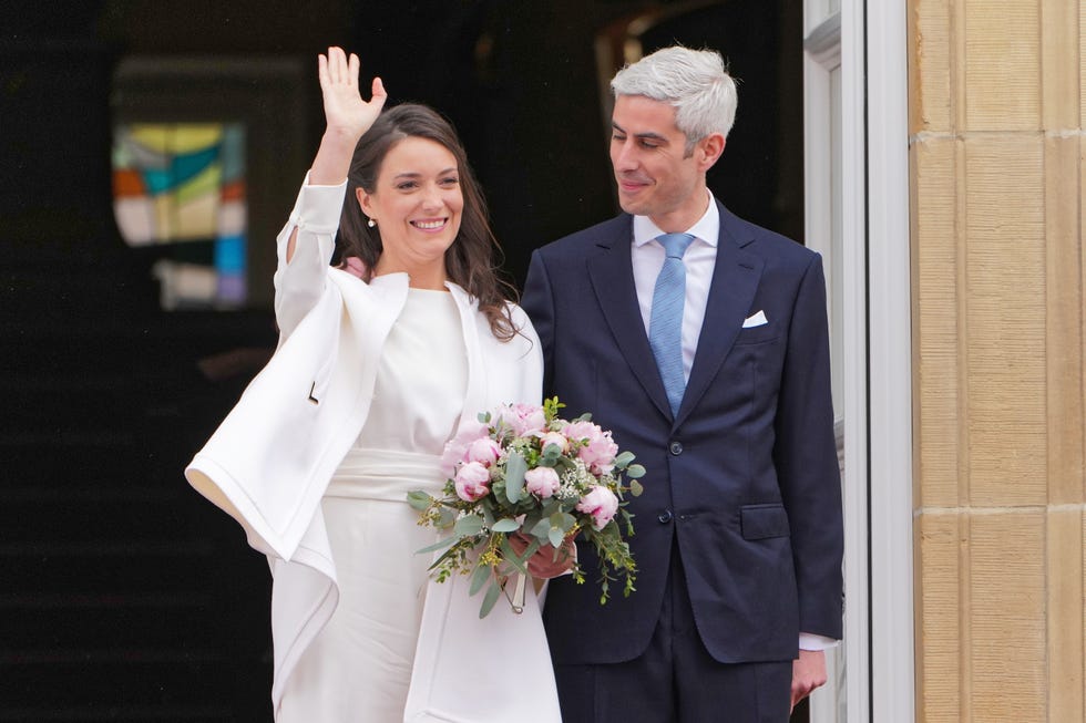 Civil Wedding Of Her Royal Highness Alexandra of Luxembourg & Nicolas Bagory At Luxembourg City Hall