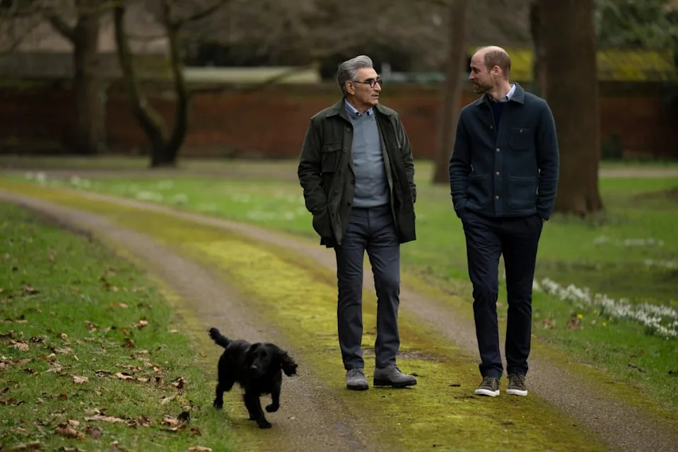 Harry’s name comes up when Levy asks the Prince of Wales how he feels about his eldest son, 12-year-old Prince George, one day becoming king. Apple TV