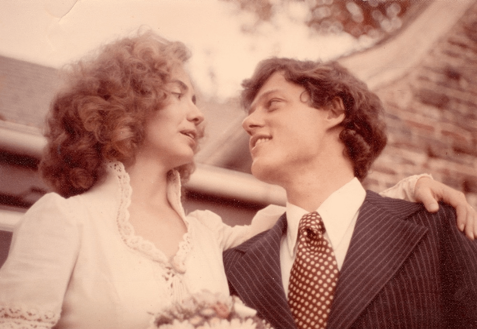 Hillary Clinton shares photos from her and Bill Clinton's wedding in honor of their 50th anniversary: "We had no idea how our lives would unfold. But one thing I knew for certain then, and still know now, is that I wanted to navigate the ups and downs and in-betweens with you."