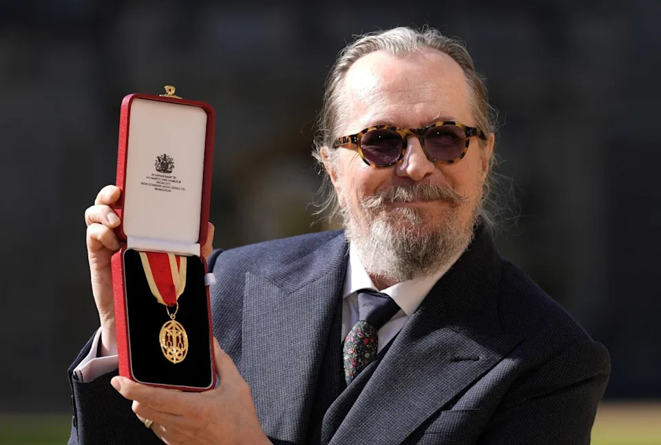 After being awarded the prestigious honor by William, the “Dark Knight” actor described the moment as “emotional.” via REUTERS