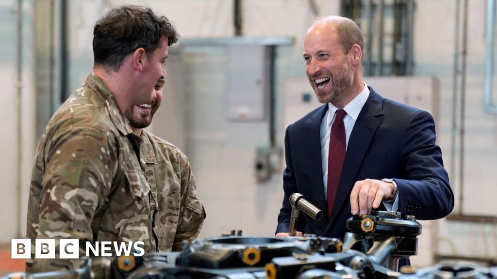'Flying is my happy place', Prince of Wales says during visit
