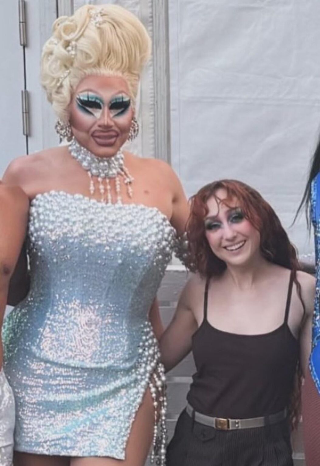 A very petite Trixie Mattel meets Chappell Roan