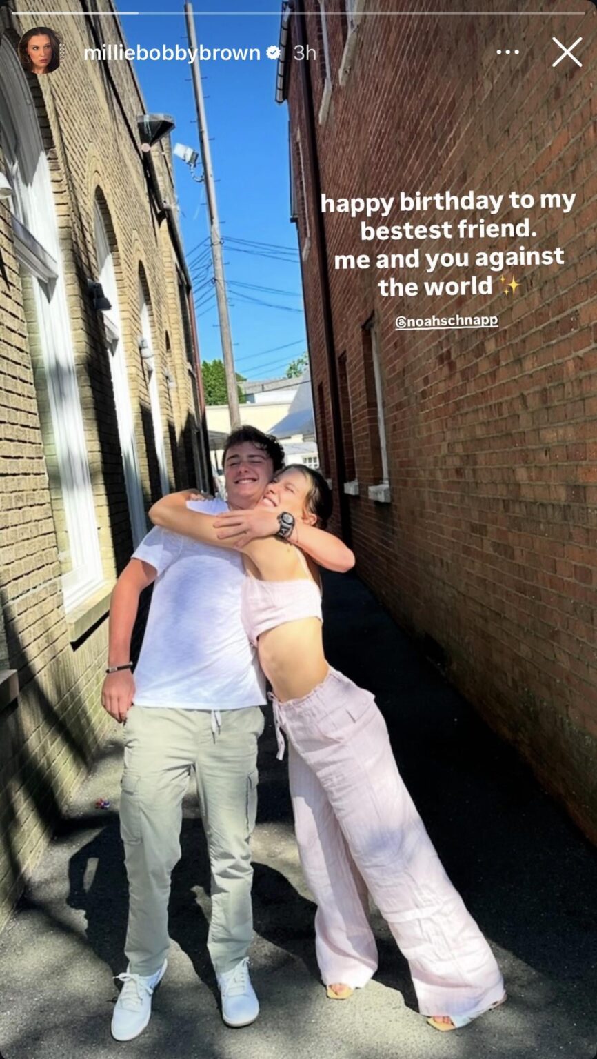 Millie Bobby Brown sends birthday wishes to her 'bestest friend' Noah Schnapp, of 'Zionism is Sexy' and 'Hamas is Isis' fame