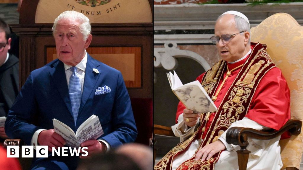 Historic moment King Charles prays alongside Pope Leo Historic moment King Charles prays alongside Pope Leo