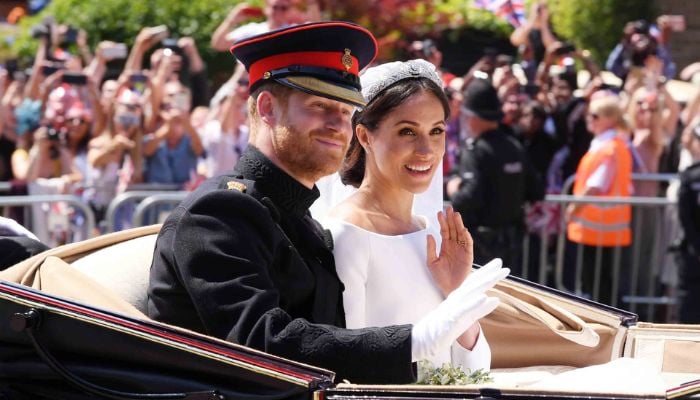 Prince Harry caught in embarrassing moment on his wedding day