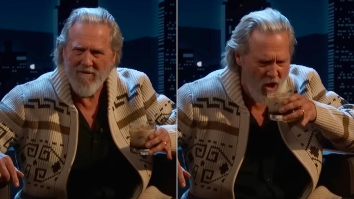 Jeff Bridges channeling “The Dude” from “The Big Lebowski” on “Jimmy Kimmel Live!”