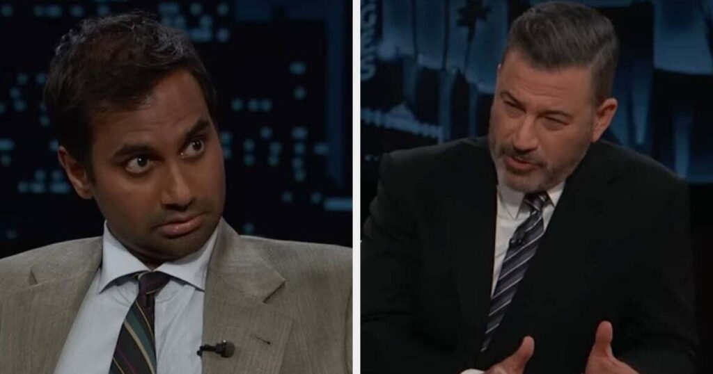Jimmy Kimmel Questions Aziz Ansari About Riyadh Comedy Festival