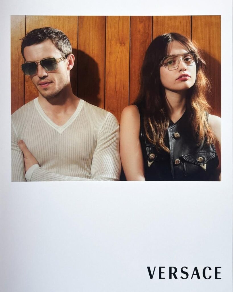 Joseph Quinn & Aimee Lou Wood star in the newest campaign for Gucci’s Greca Eyewear. Photographed by Blommers and Schumm & styled by Leopold Duchemin.