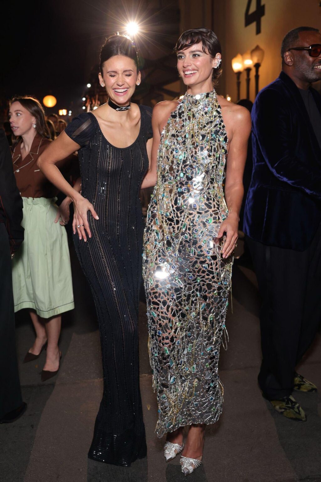 Taylor Hill in Reflective Silver Gown at Vogue World: Hollywood 2025