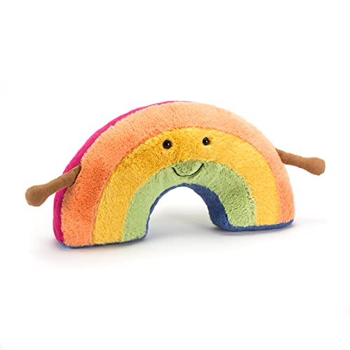 Jellycat Amuseables Rainbow Stuffed Toy, Medium 12.5 Inches - Rainbow Plush - Fun Gift Idea