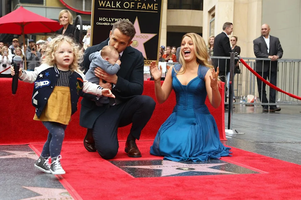 The little one joined older sisters James, 10, Inez, 9, and Betty, 6. WireImage