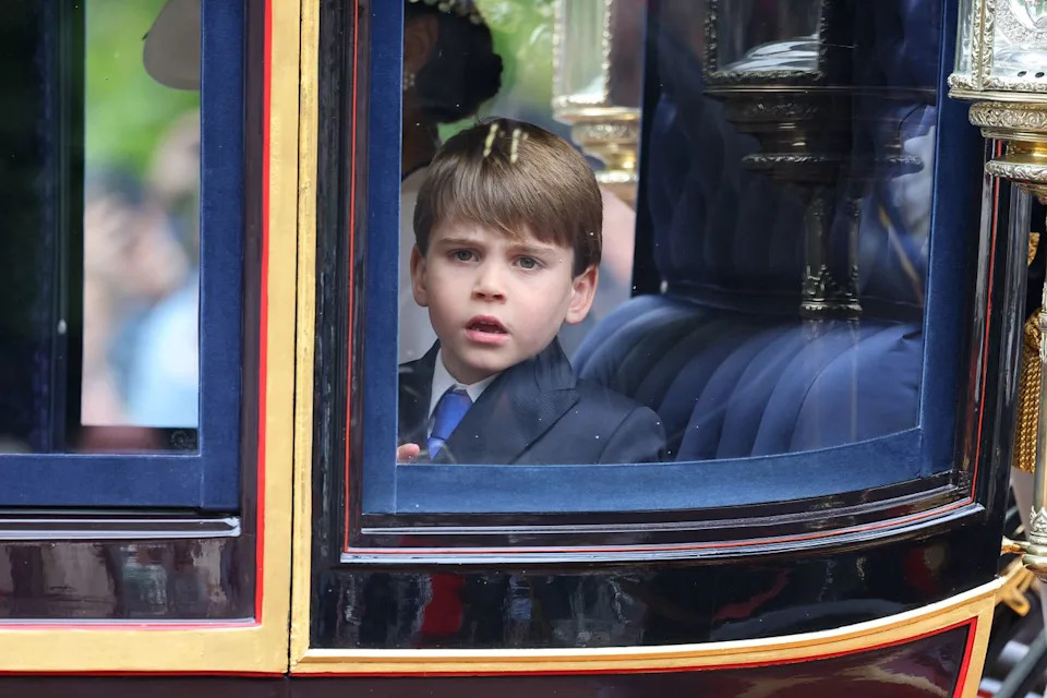 Getty Prince Louis at Trooping the Colour on June 15, 2024