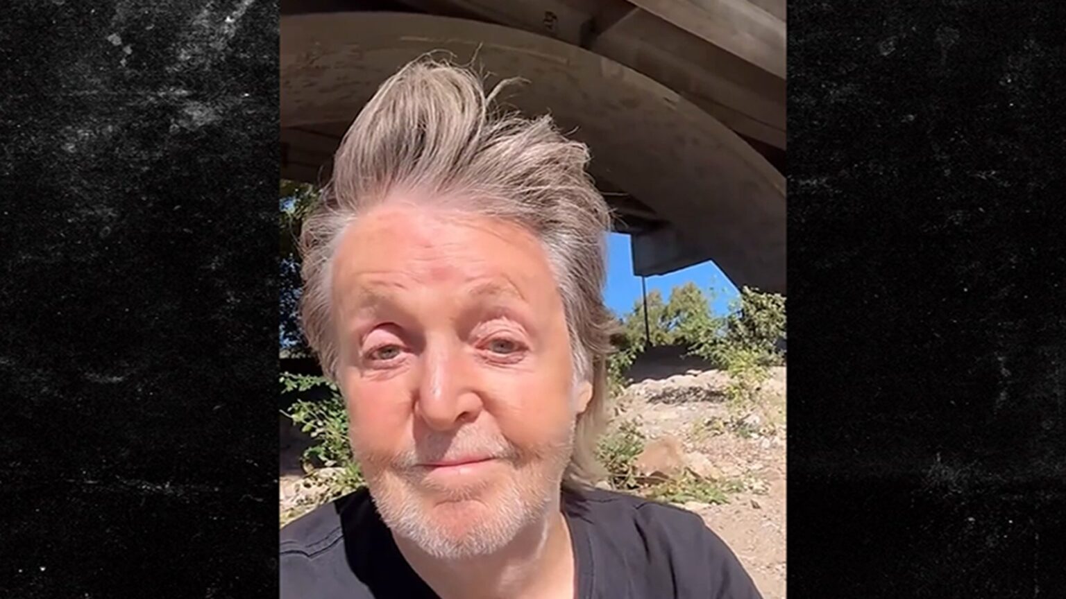 Paul McCartney Films River Under Overpass in Oklahoma