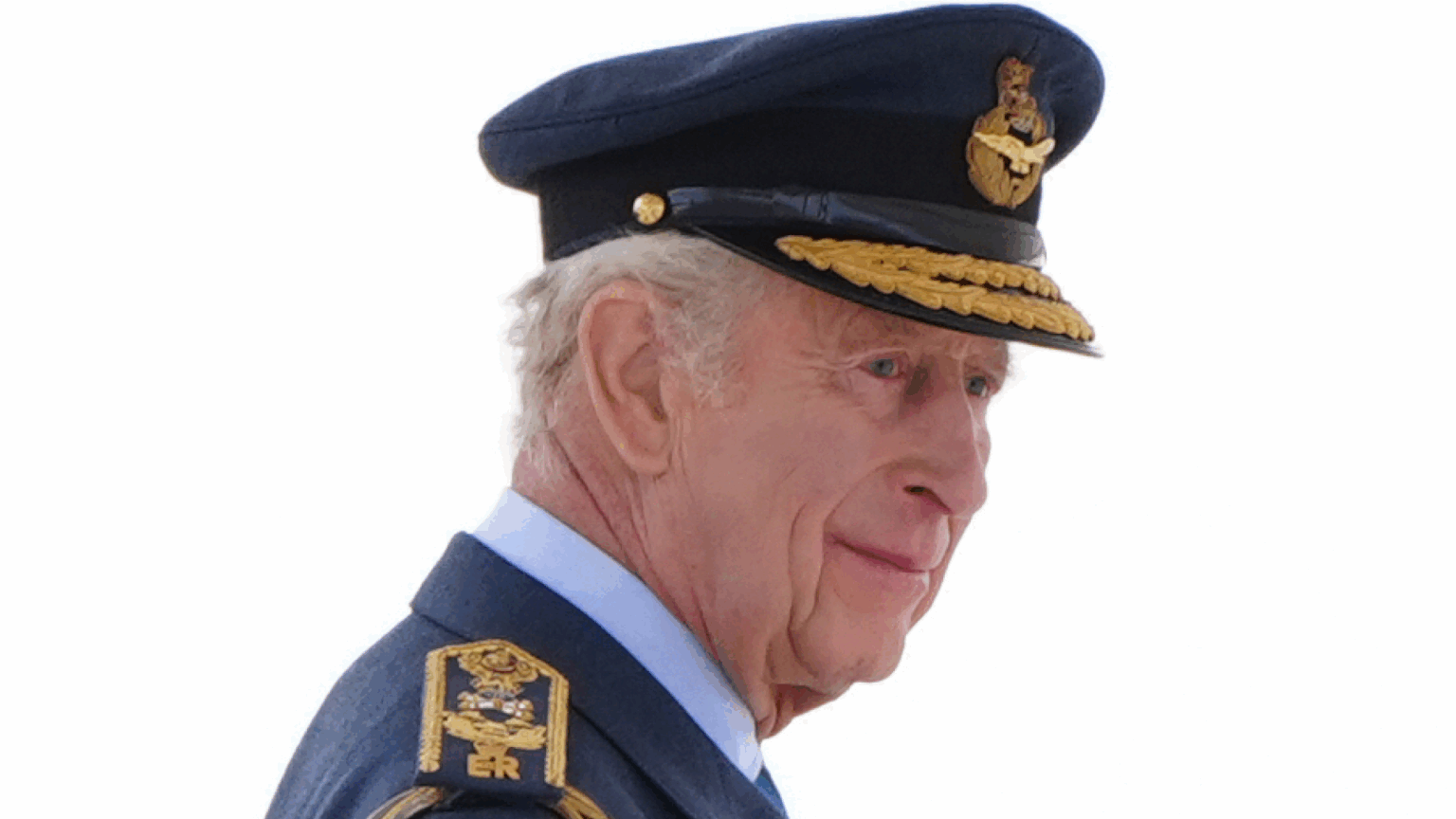 Expert Says King Charles’s Relative Jeopardized the Monarchy King Charles wearing a blue military uniform