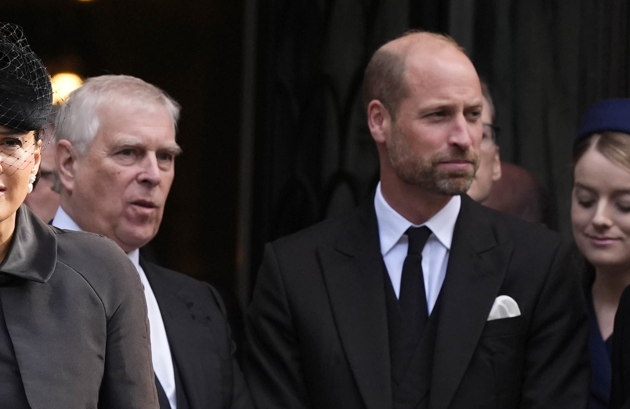 Prince Andrew was snubbed by the Prince of Wales while leaving the Duchess of York’s requiem mass in September