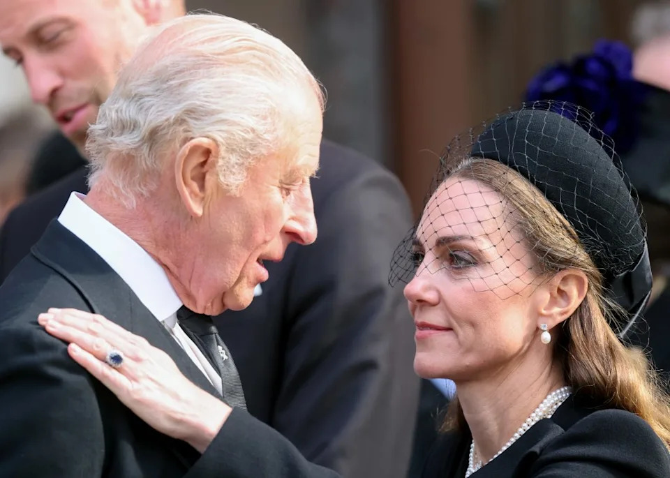 King Charles and Kate Middleton 