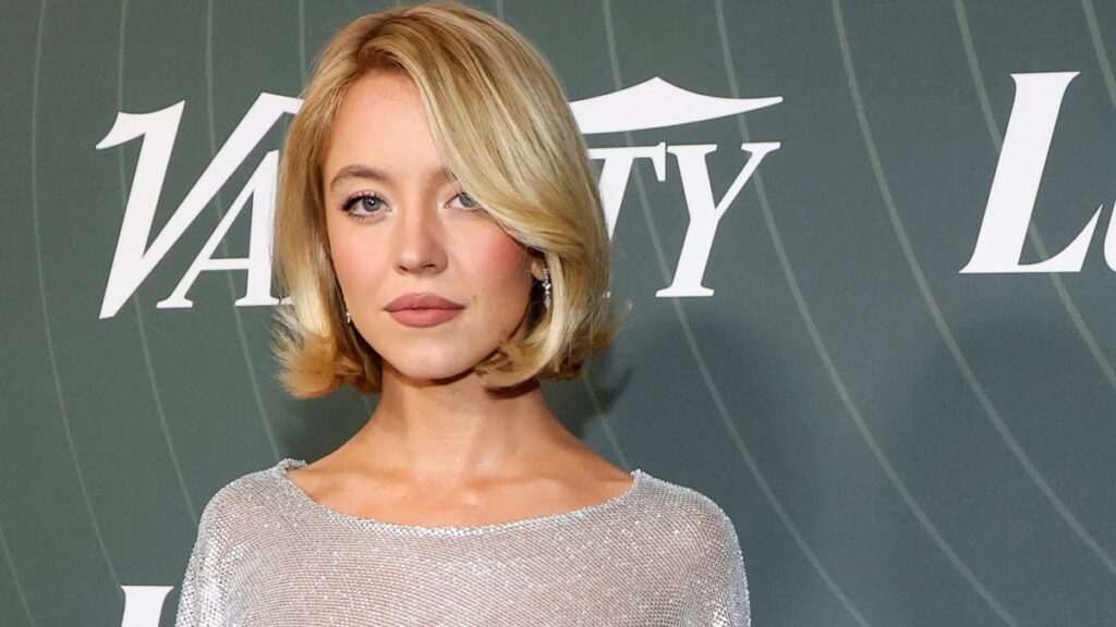 Sydney Sweeney silver dress stuns at Variety Power of Women event