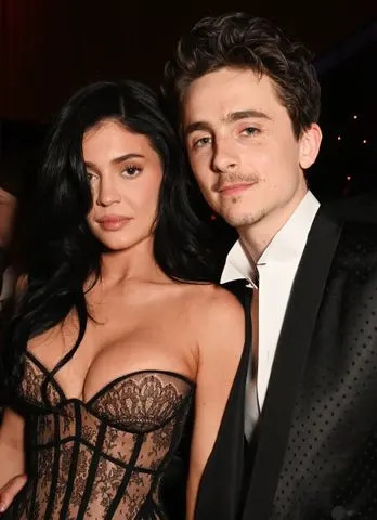Getty Images Kylie Jenner and Timothée Chalamet at the 2025 Vanity Fair Oscar Party.