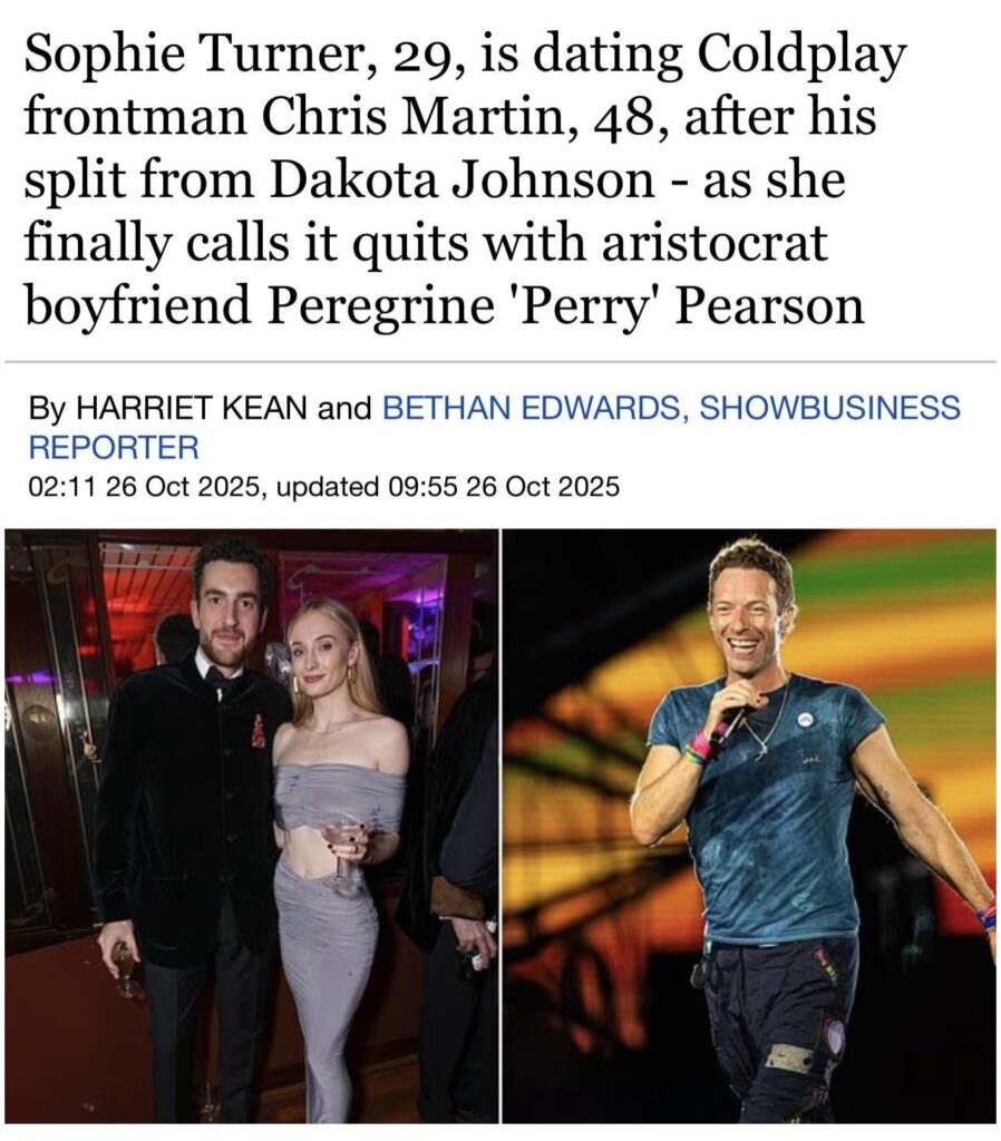 Sophie Turner went on a 'secret date' with Chris Martin