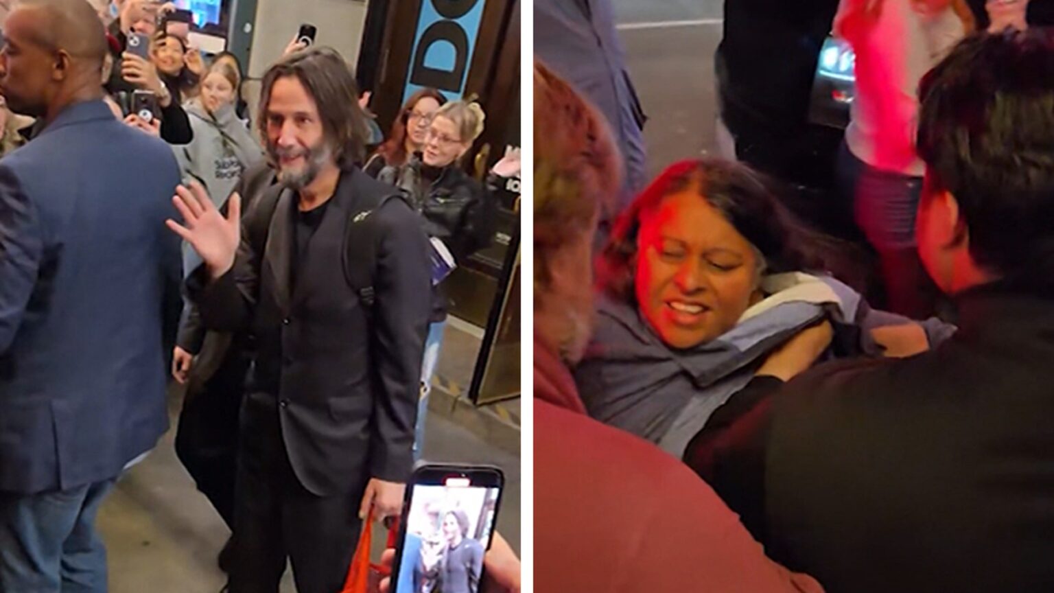 Keanu Reeves Fan Claims to Be ‘Divine Wife,’ Rushes at His Car Keanu Reeves Fan Claims to Be 'Divine Wife,' Rushes at His Car