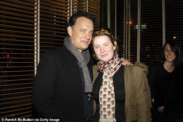 Hanks sighting comes just months after his daughter E.A. Hanks released her bombshell memoir detailing her troubled childhood (pictured: Hanks with his daughter in 2007)