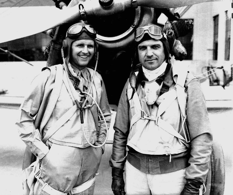 Joseph P. Kennedy, Jr (left) in July 1941. He died in combat during WWII.