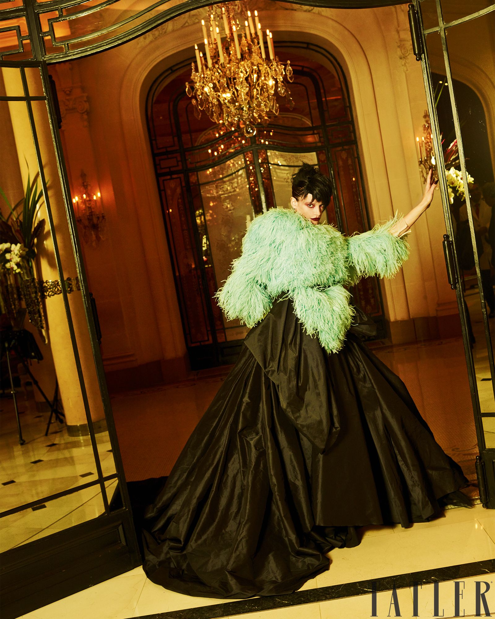 Strike a pose The gilded halls of the Plaza  were once again abuzz with the drama of fashion week